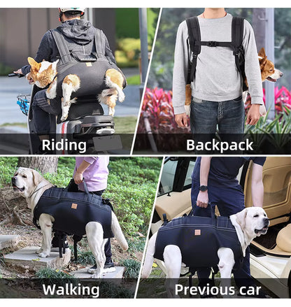Multifunctional Dog Carrier Backpack – Comfortable & Breathable Pet Travel Bag